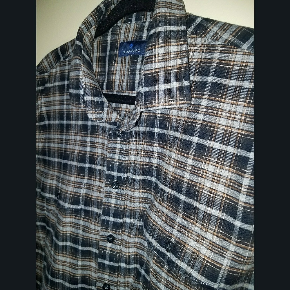 Toscano Flannel, Regular Fit, Button Down
